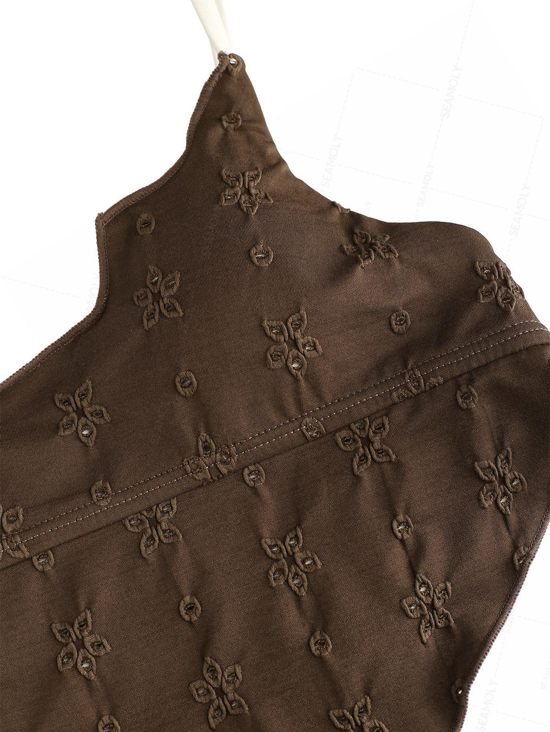 Seamolly Recycled Fabric Jacquard Hanky Hem Cheeky Tankini Set