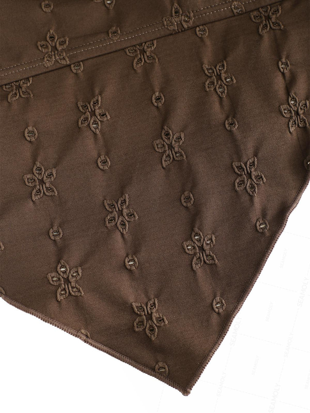 Seamolly Recycled Fabric Jacquard Hanky Hem Cheeky Tankini Set