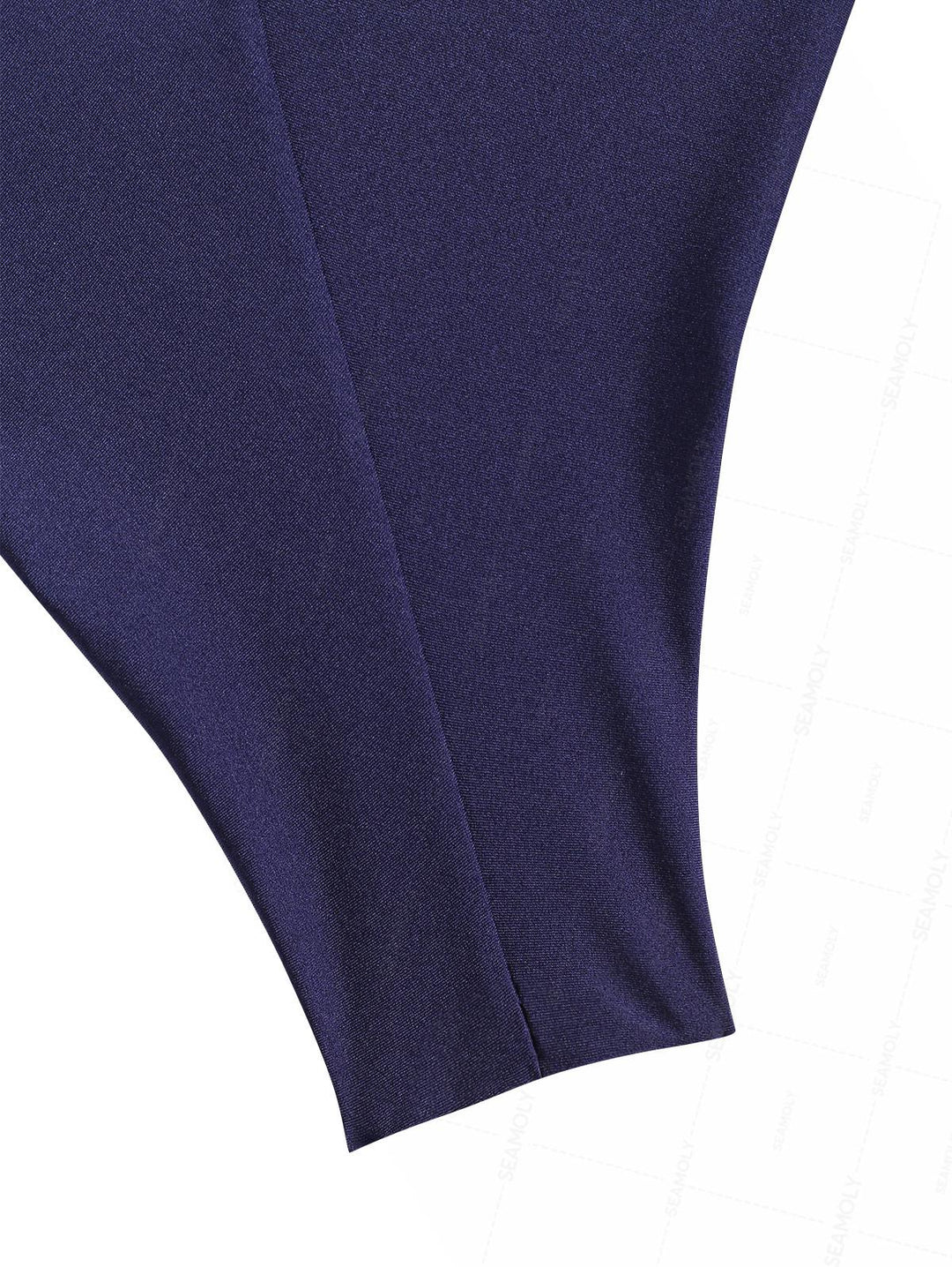 Seamolly Vintage Ruched U-ring Metal Lace Up Bandeau Top & Brazilian Bottom Bikini Set