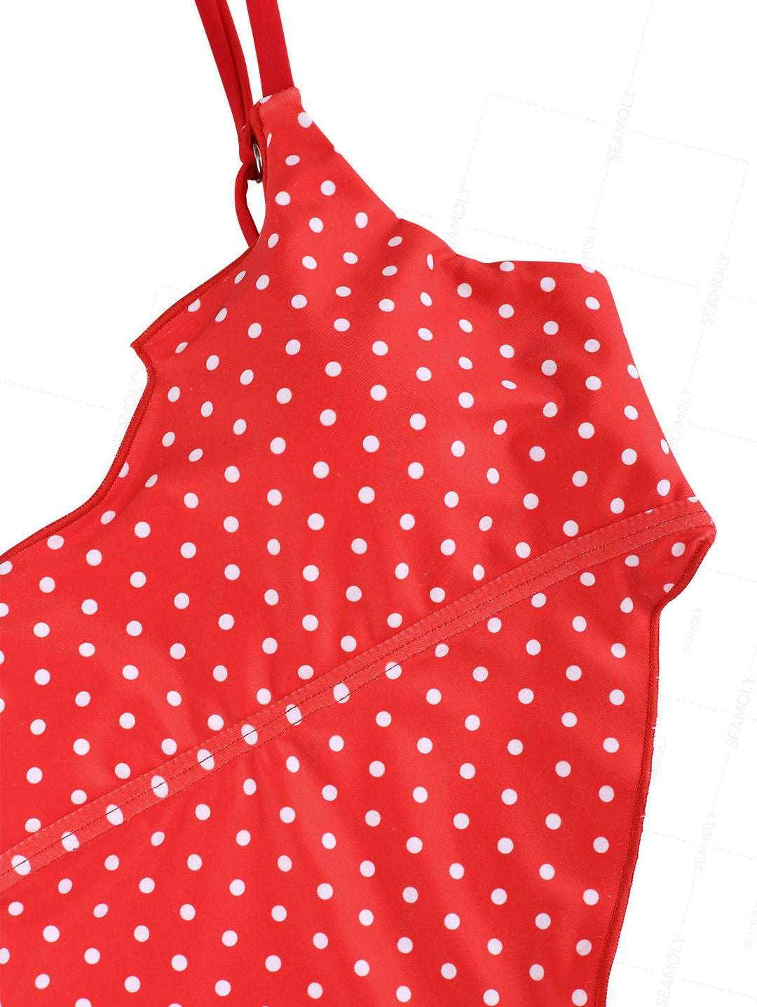 Seamolly Vintage Polka Dot Hanky Hem Cinched Tankini Set