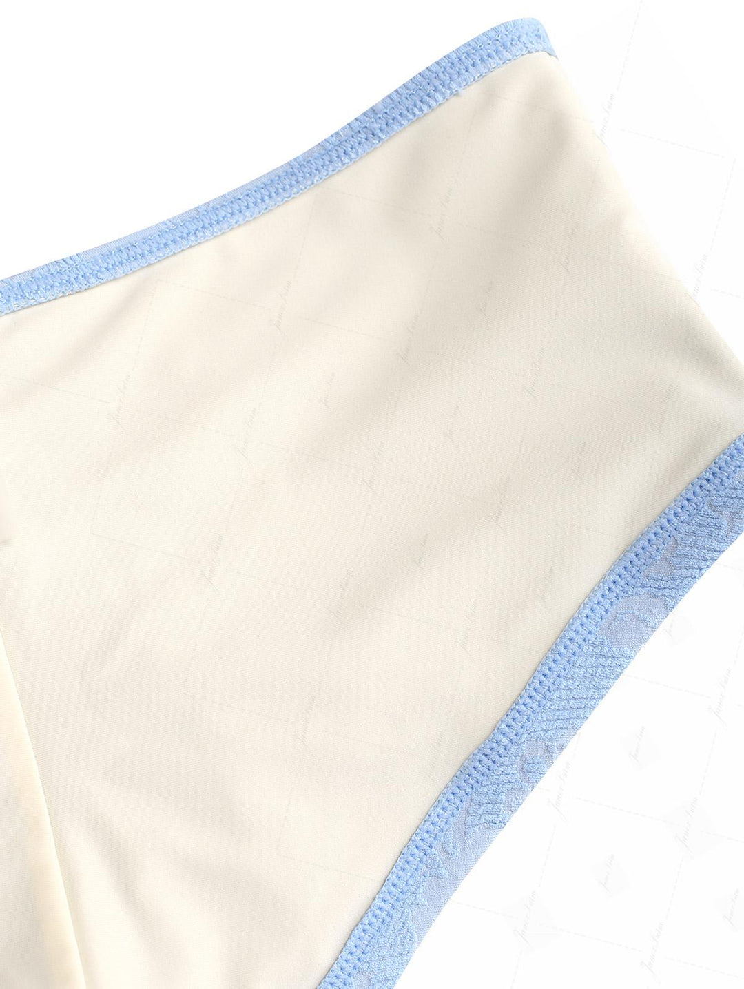 Light Blue Recycled Fabric Jacquard Triangle Push Up Bikini Set