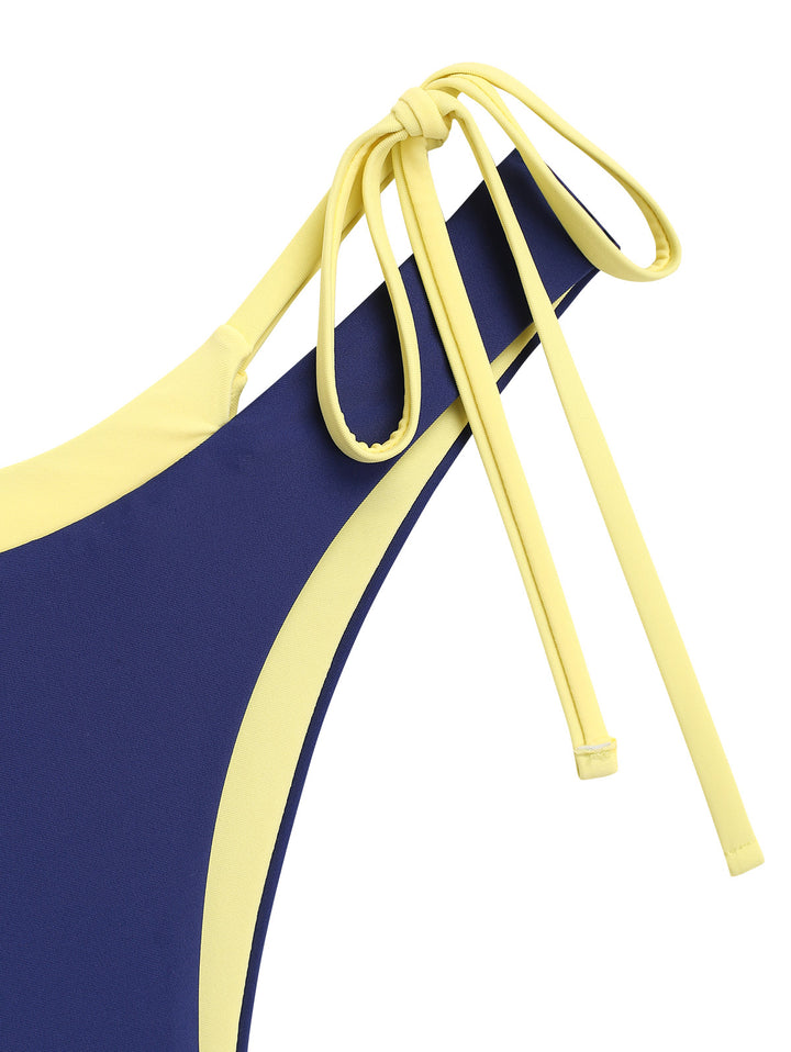 Seamolly Colorblock Two Tone O Ring Double Layer 2 In 1 Bikini Set