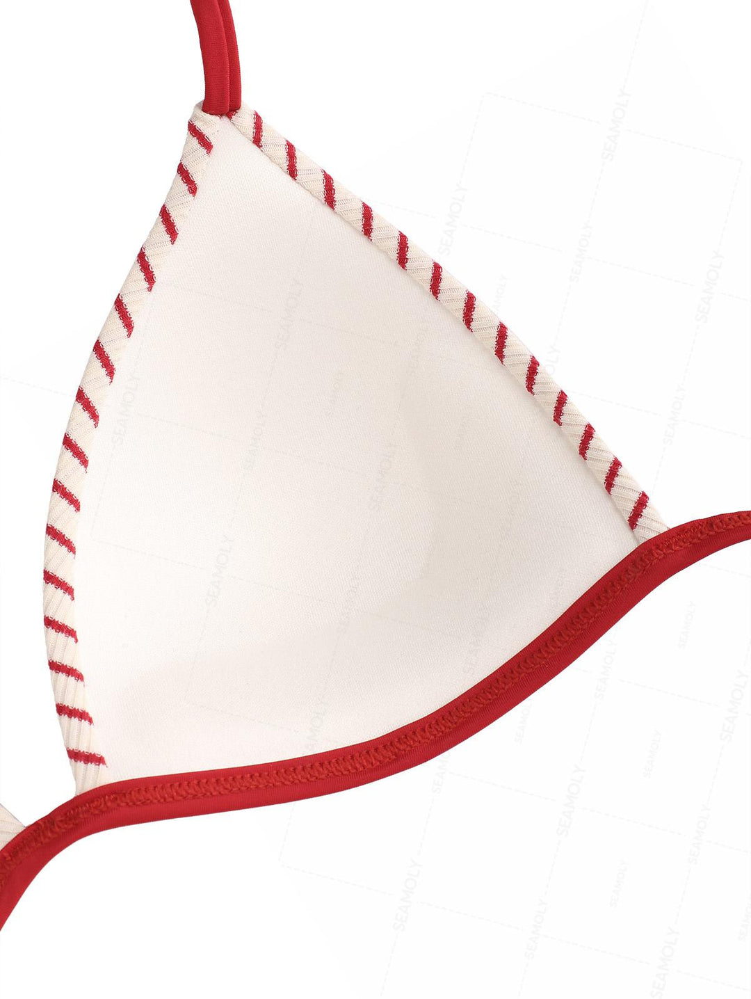 Seamolly Y2K Striped Molded Cups Support Cheeky Boyshorts Bikini Set