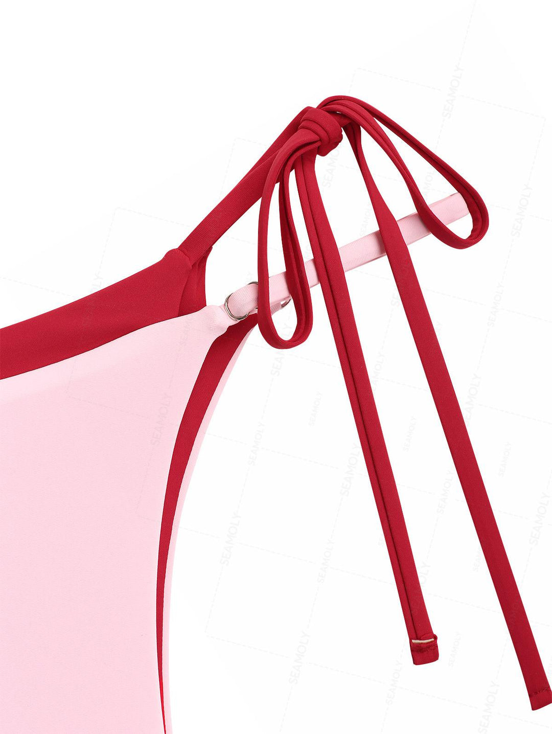 Seamolly Colorblock Two Tone String Double Layer Bikini Set