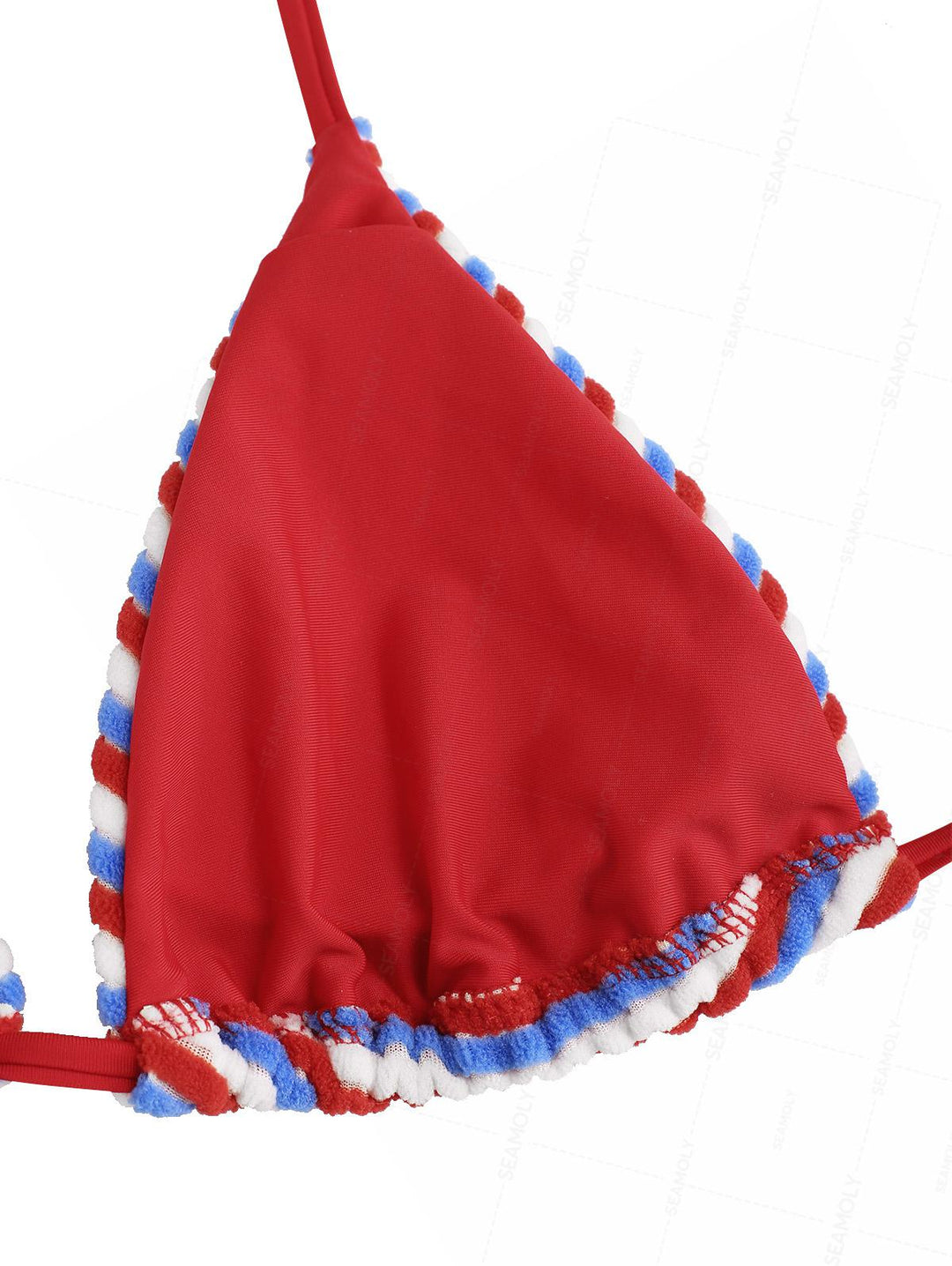 Seamolly Toweling Terry Cloth Striped Cinched Cheeky Boyshorts Bikini Set