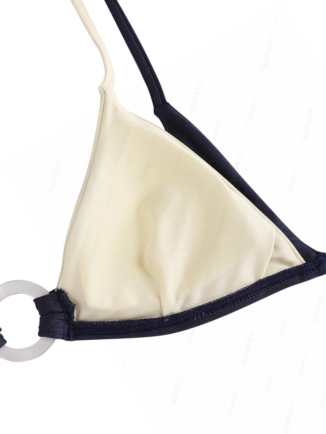 Seamolly Colorblock Two Tone O Ring Double Layer Bikini Set