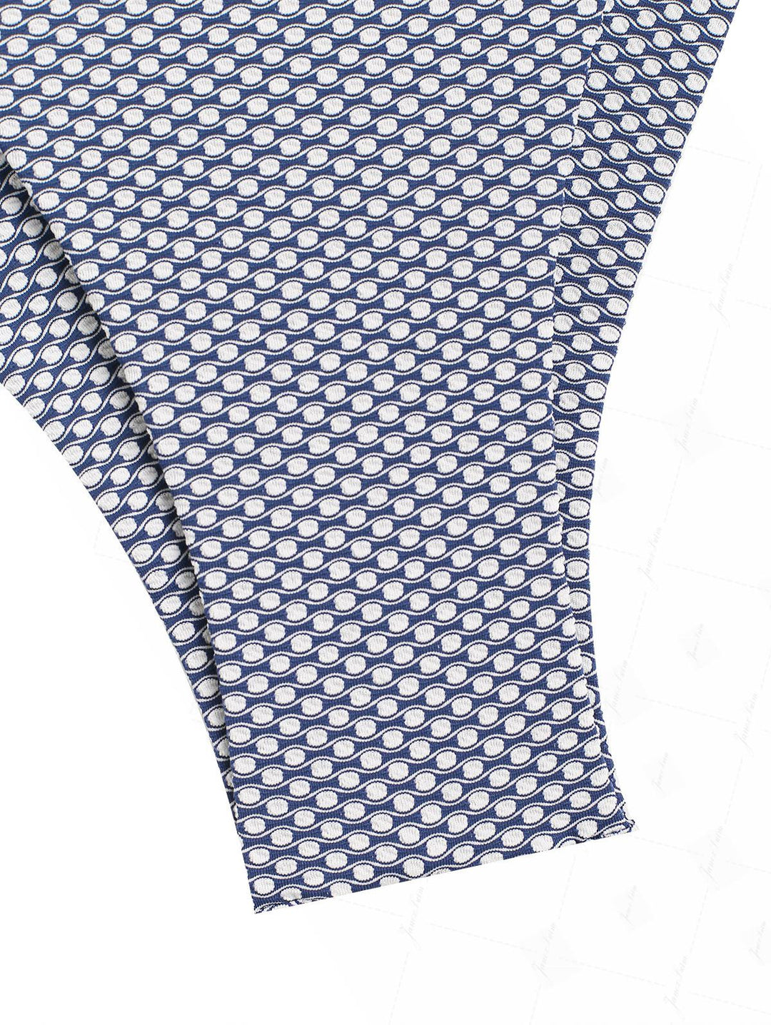 Deep Blue Polka Dot Print Push Up Top & Cheeky Brazilian Bottom Bikini Set