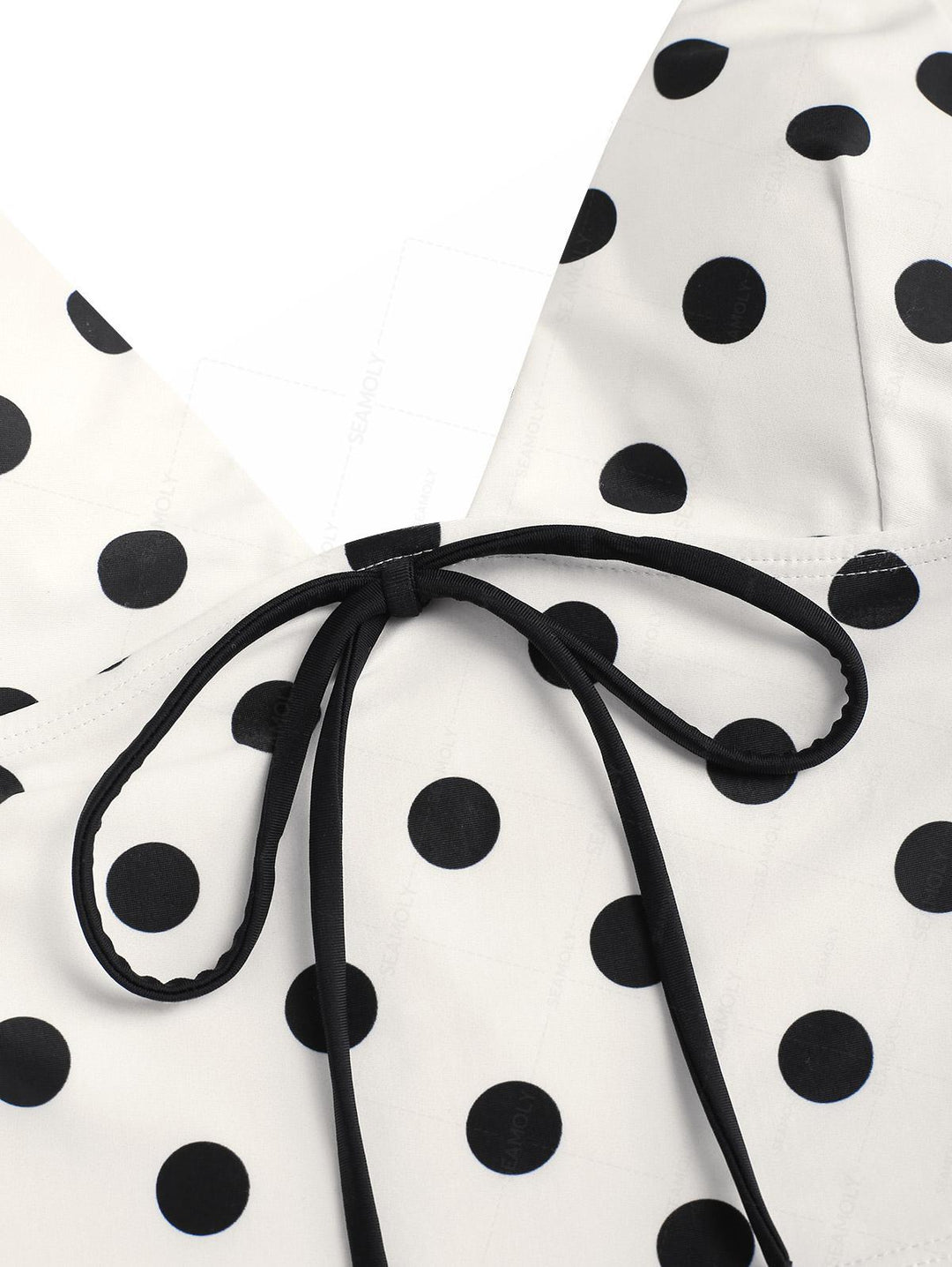 Seamolly Polka Dot Print Cami Tank Top & Brazilian Bottom Tankini Set