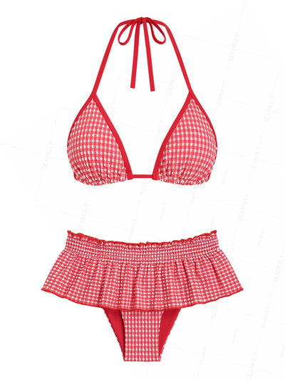 Pelican Bay Gingham Swim Trunks - Florida Keys
