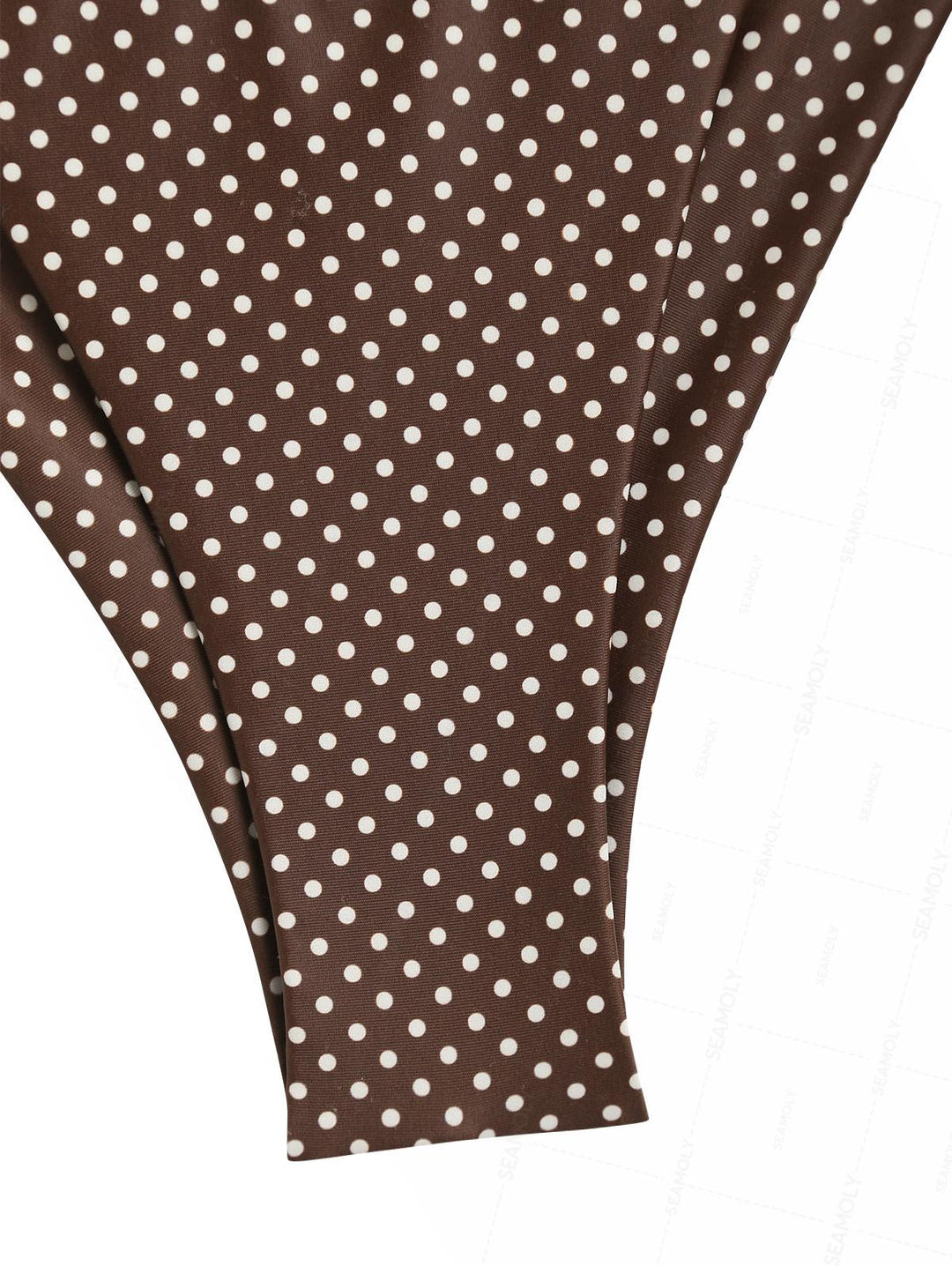 Seamolly 3 Piece Polka Dot Print Halter Brazilian Cheeky Boyshort Tankini Set