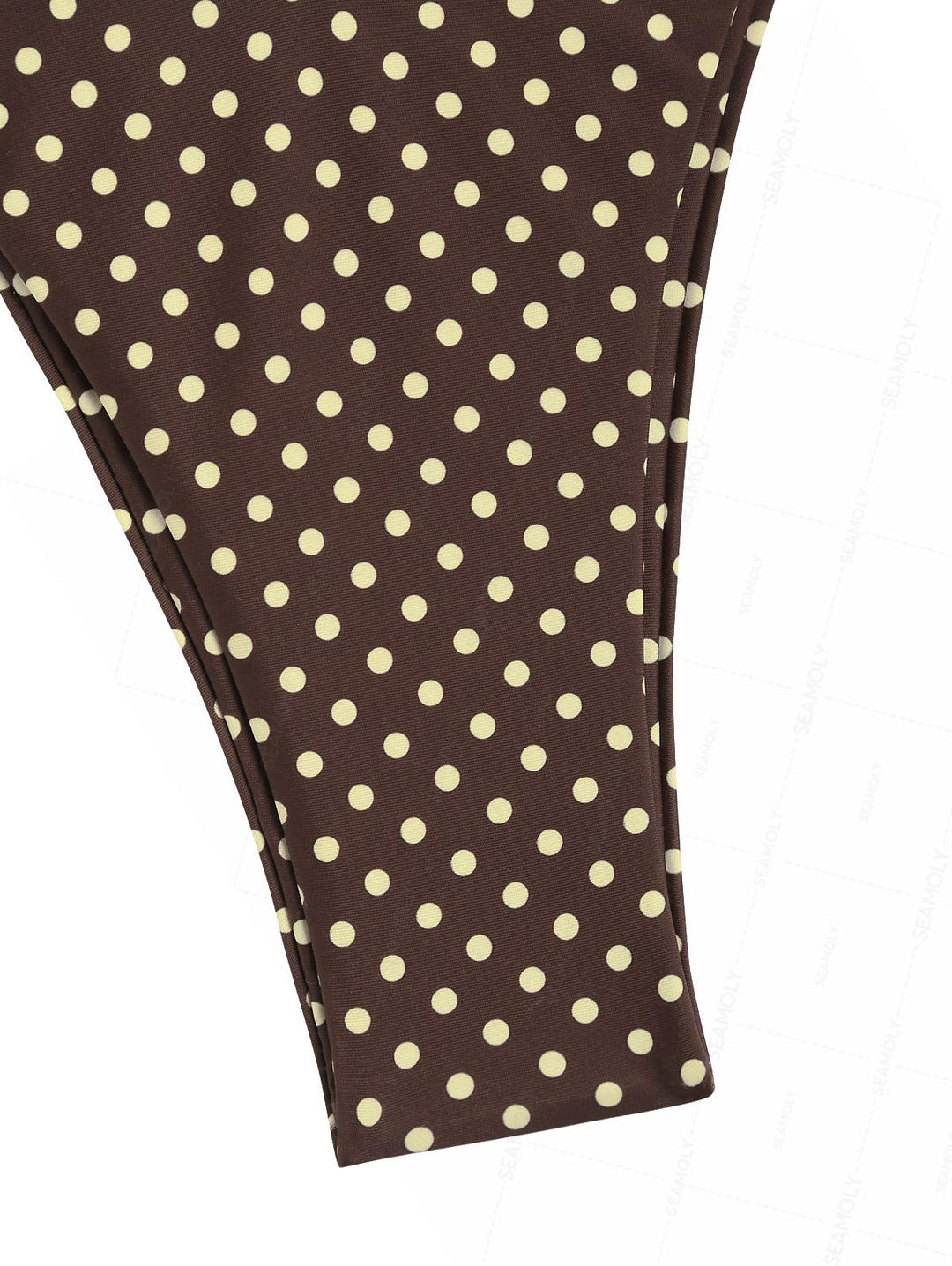 Seamolly 3 Piece Swimsuit-Polka Dot Print String Double Layer Bikini Set & Cover Up Shorts