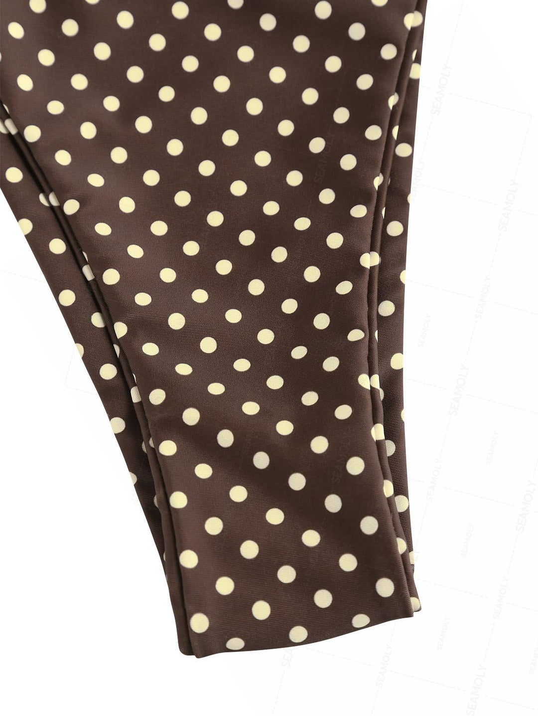 Seamolly 3 Piece Swimsuit-Polka Dot Print String Double Layer Bikini Set & Cover Up Shorts