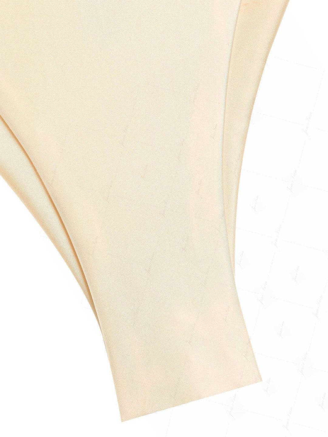 Champagne Satin Ruched Underwire Push Up Top & Cheeky Brazilian Bottom Bikini Set