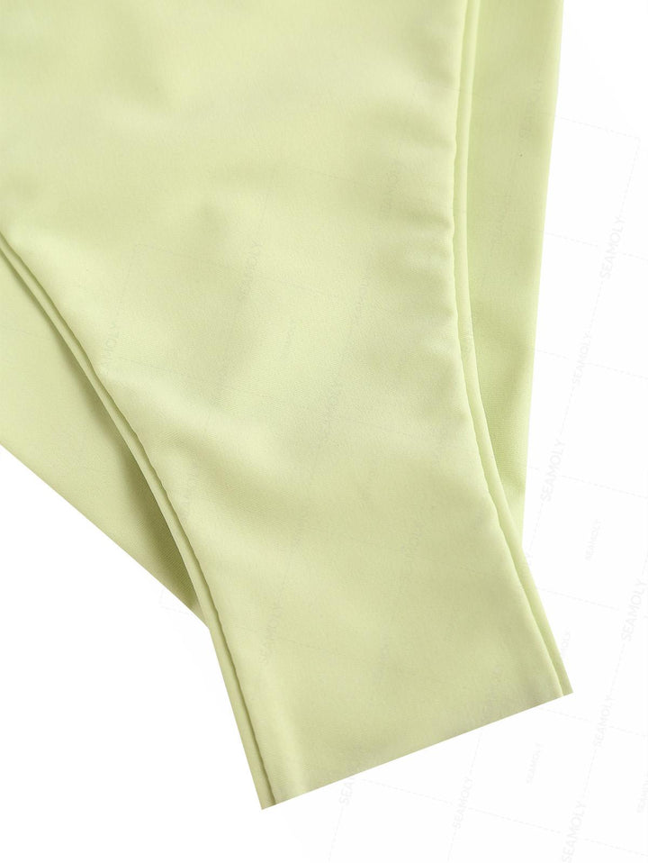 Seamolly Embroidered Scalloped Edge Cami Tank Top & Cheeky Brazilian Bottom Tankini Set
