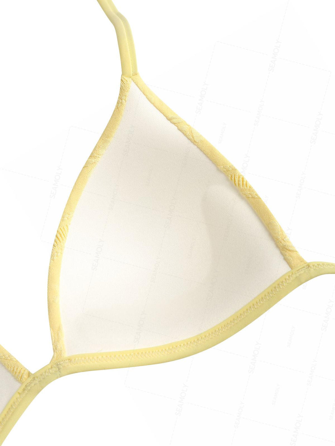 Seamolly Y2K Jacquard Push Up Top & Cheeky Boyshorts Bikini Set