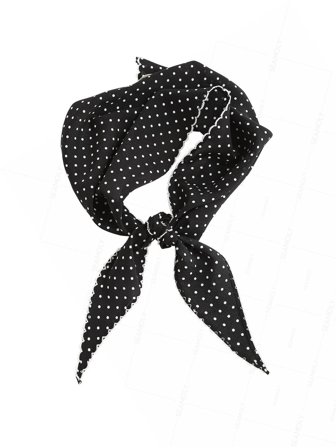Striped/Polka Dot Print Bandana Triangle Kerchief Headband Hair Scarf
