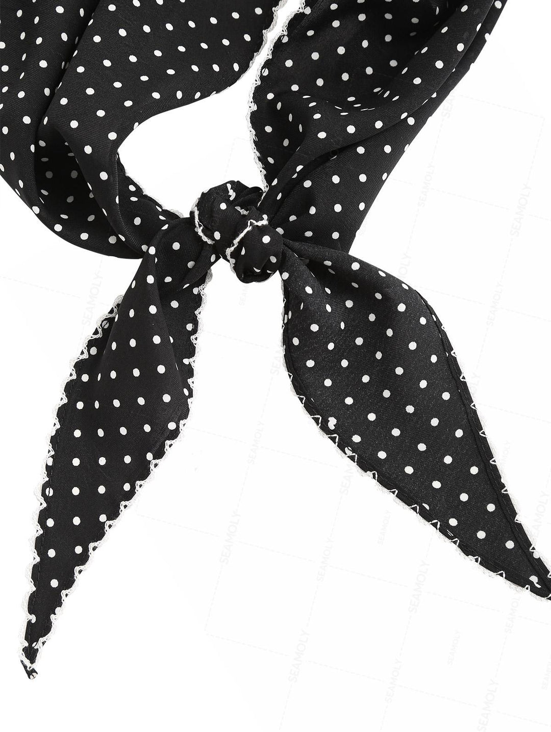 Striped/Polka Dot Print Bandana Triangle Kerchief Headband Hair Scarf