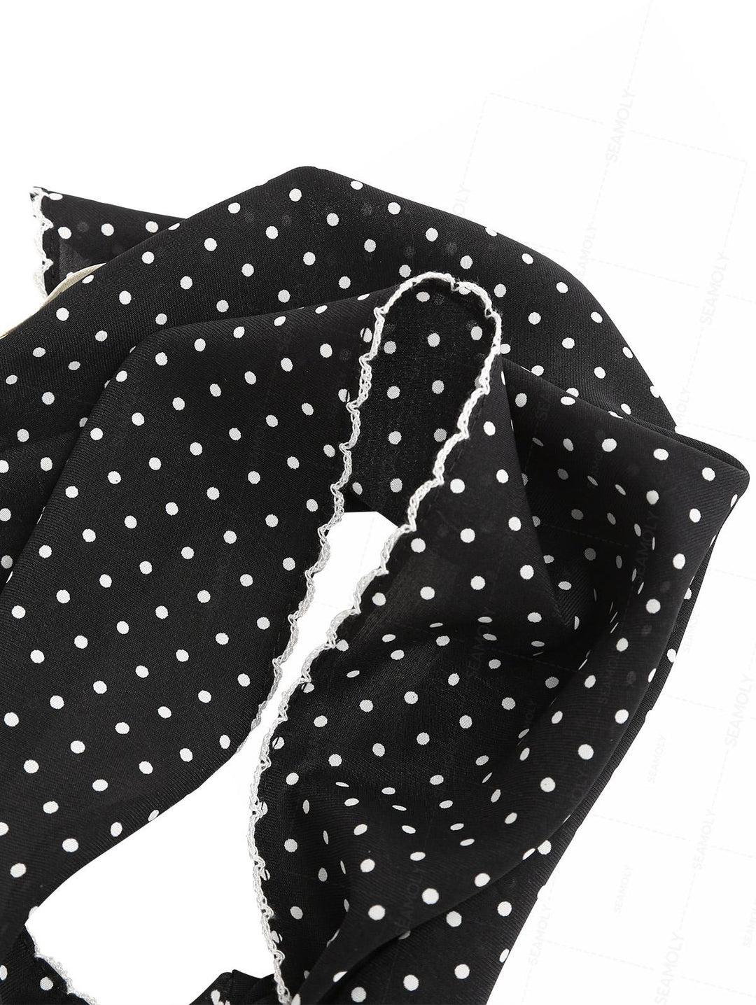 Striped/Polka Dot Print Bandana Triangle Kerchief Headband Hair Scarf
