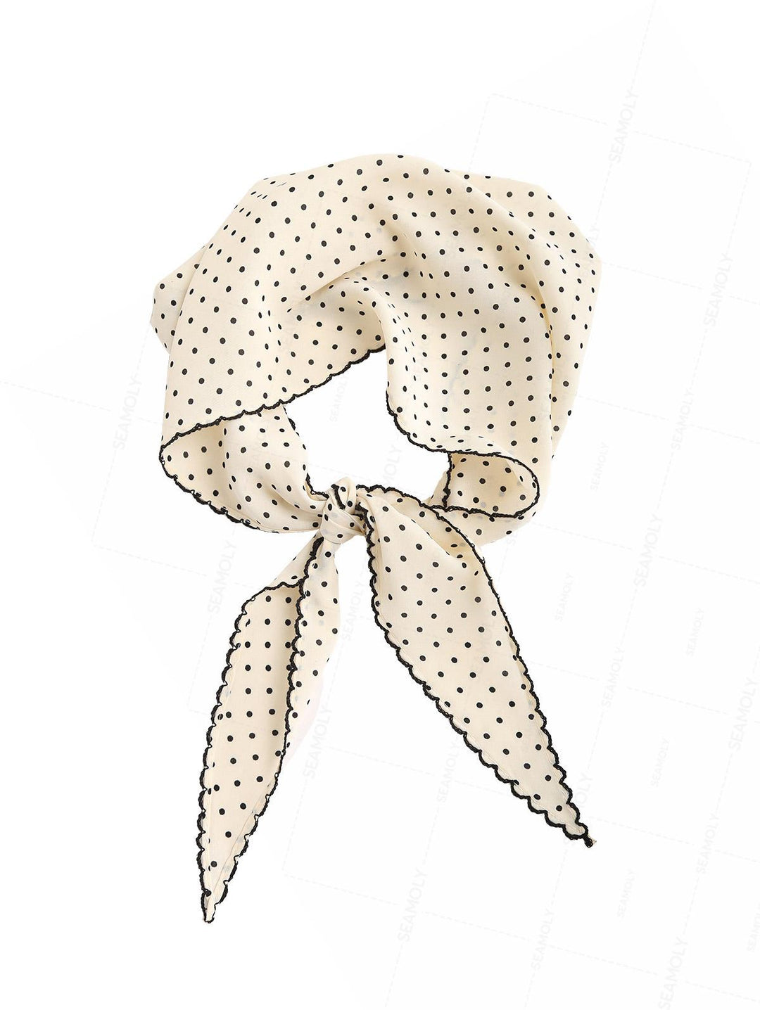 Striped/Polka Dot Print Bandana Triangle Kerchief Headband Hair Scarf