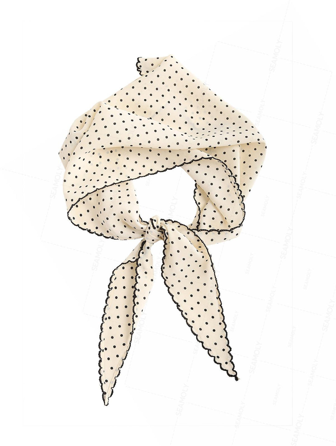 Striped/Polka Dot Print Bandana Triangle Kerchief Headband Hair Scarf