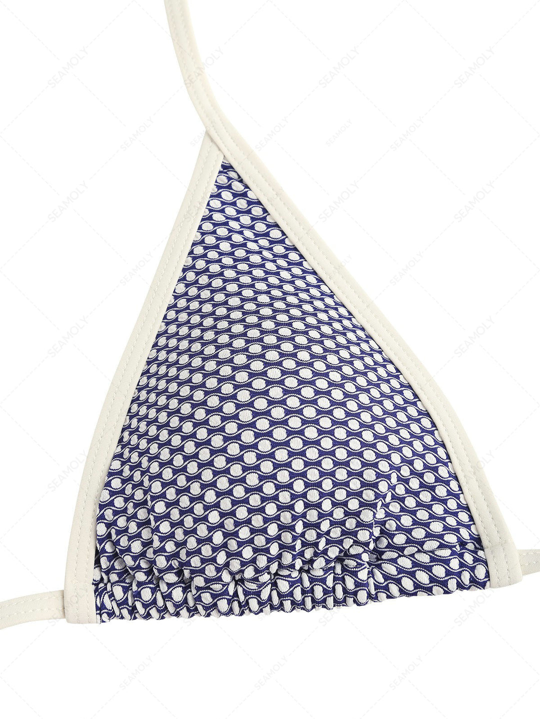 Seamolly Contrast Color Dots Contrast Binding Cheeky Boyshorts Bikini Set