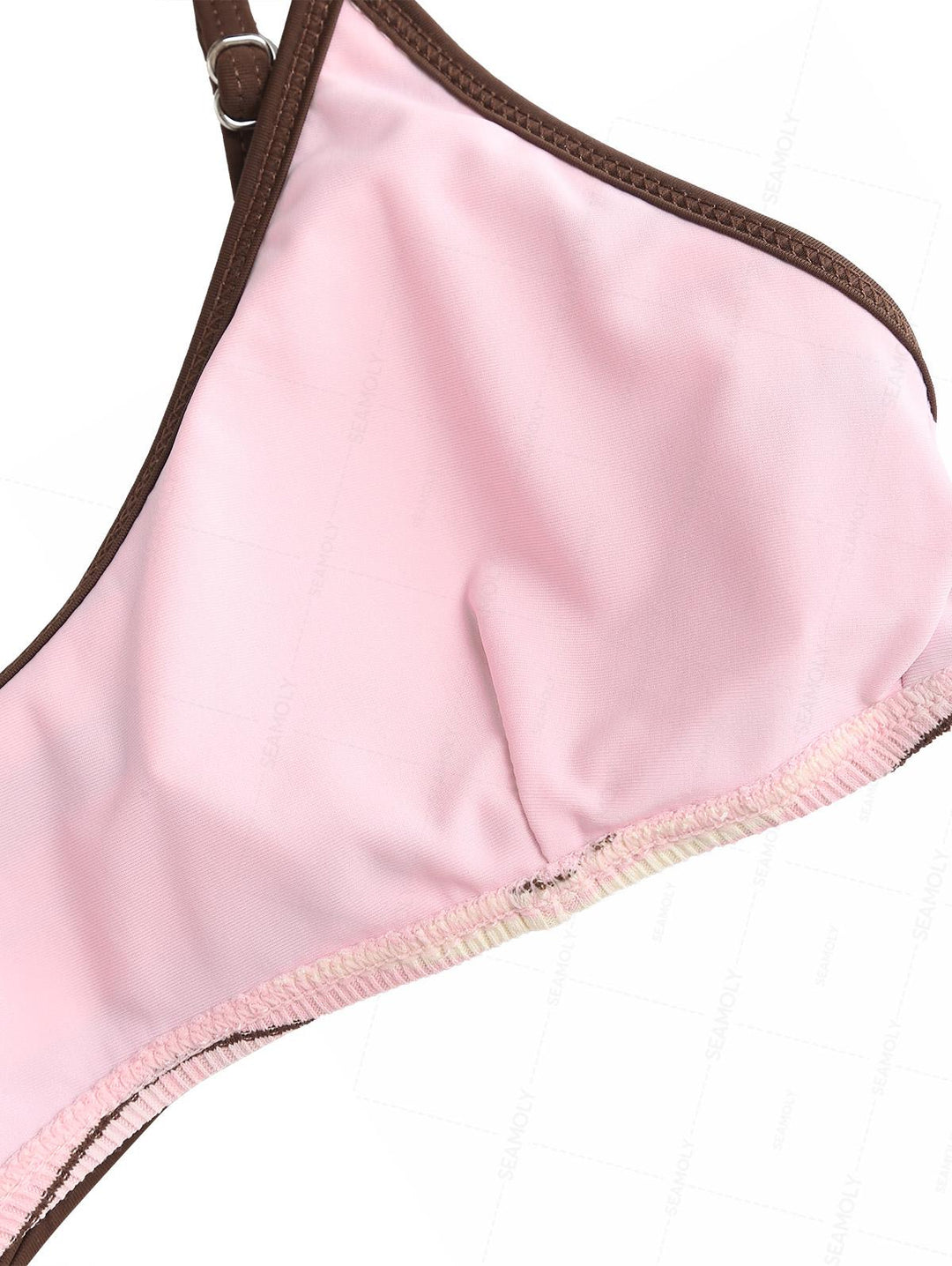 Seamolly Striped Bowknot Bralette Cheeky Boyshorts Bikini Set