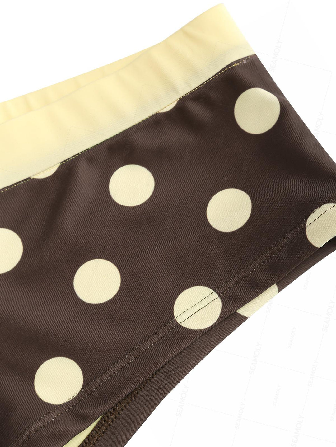 Seamolly Polka Dot Bowknot Bikini Bottom Cheeky Swim Boyshorts