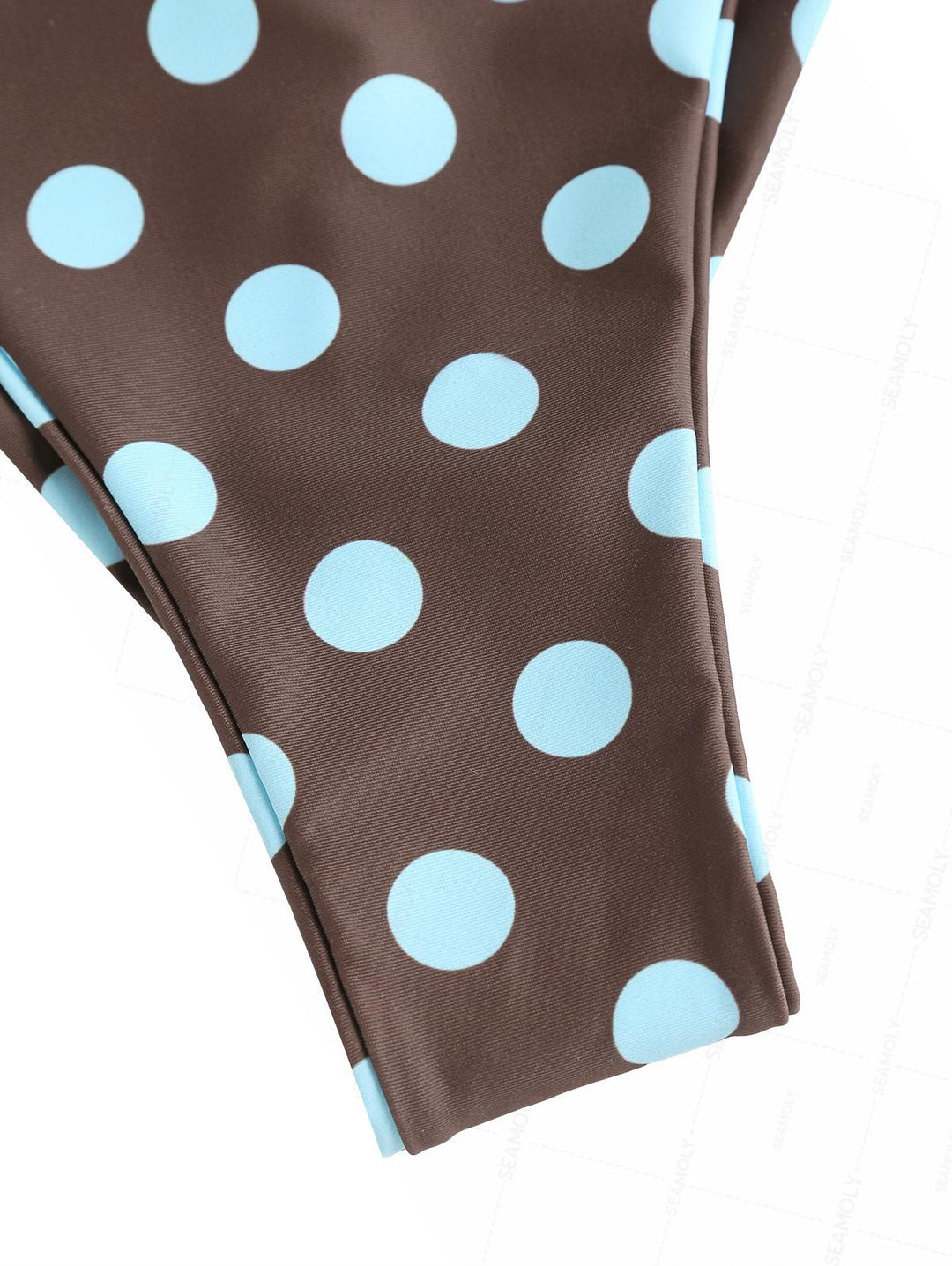 Seamolly Polka Dot Ruched Triangle Top & Cheeky Brazilian Bottom Bikini Set