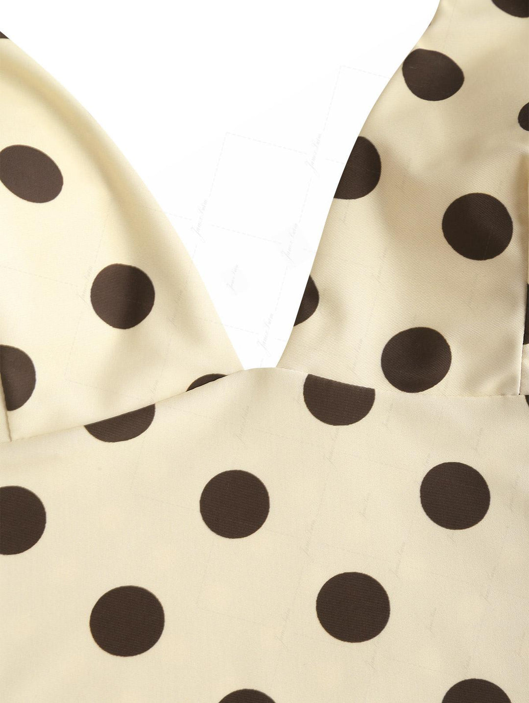 Apricot Polka Dot Halter Tied Back Top & Cheeky Brazilian Bottom Reversible Tankini Set