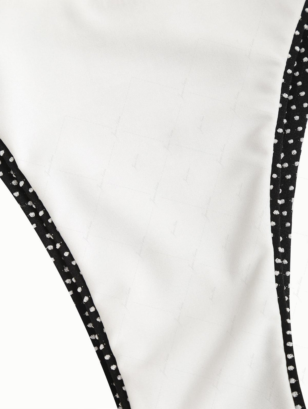 Black Pin Dot Jacquard O Ring Double Layer Bikini Set