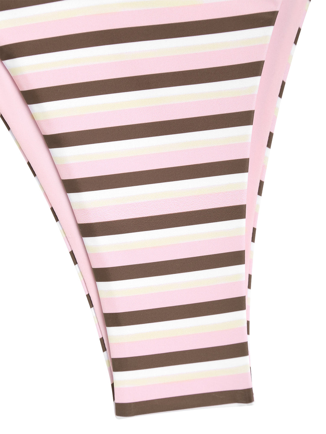 Seamolly Contrast Color Striped String Double Layer Bikini Set