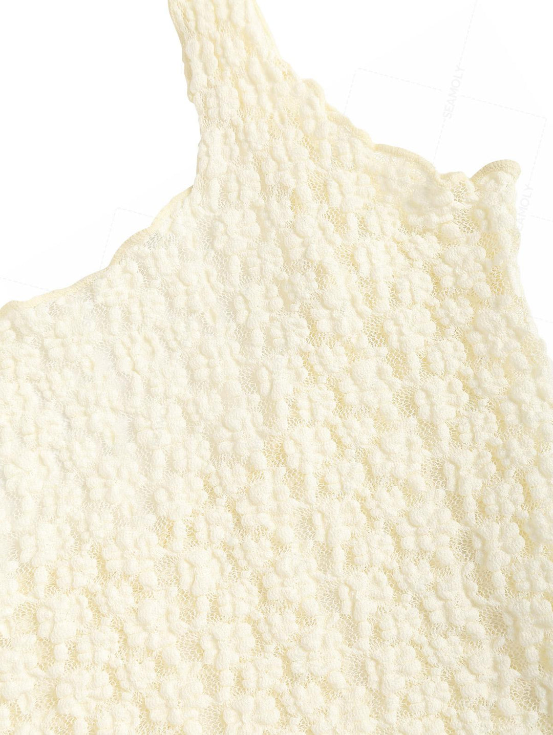 Seamolly Lace Jacquard Two-way Crop Tank Top