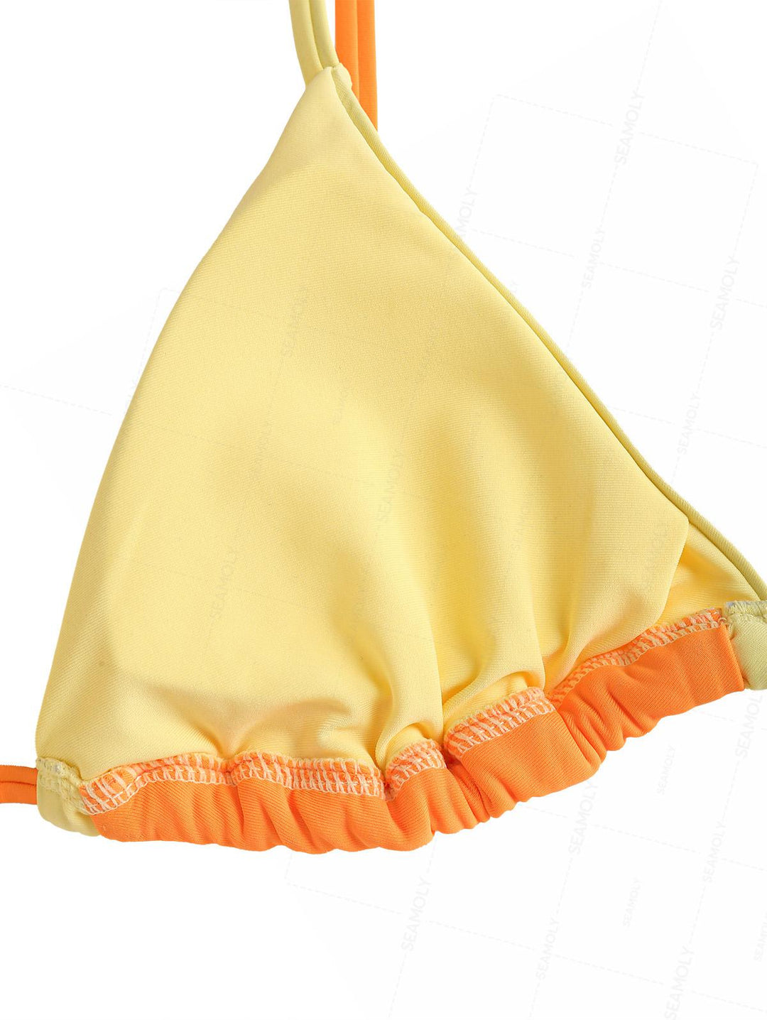 Seamolly Two Tone Double Layer Top & Cheeky Brazilian Bottom Bikini Set