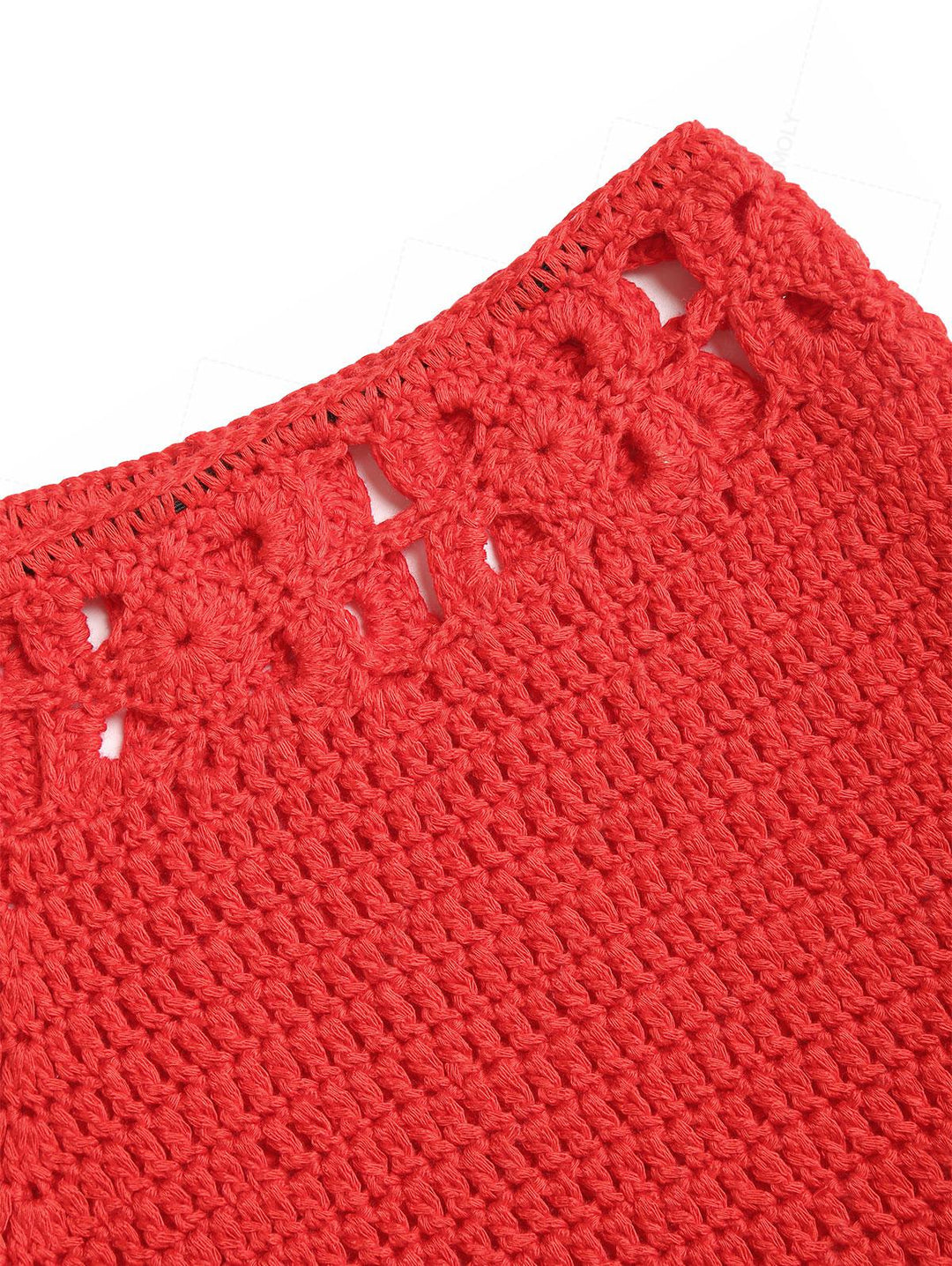 Crochet Knit Low Rise Beach Cover Up Micro Mini Shorts