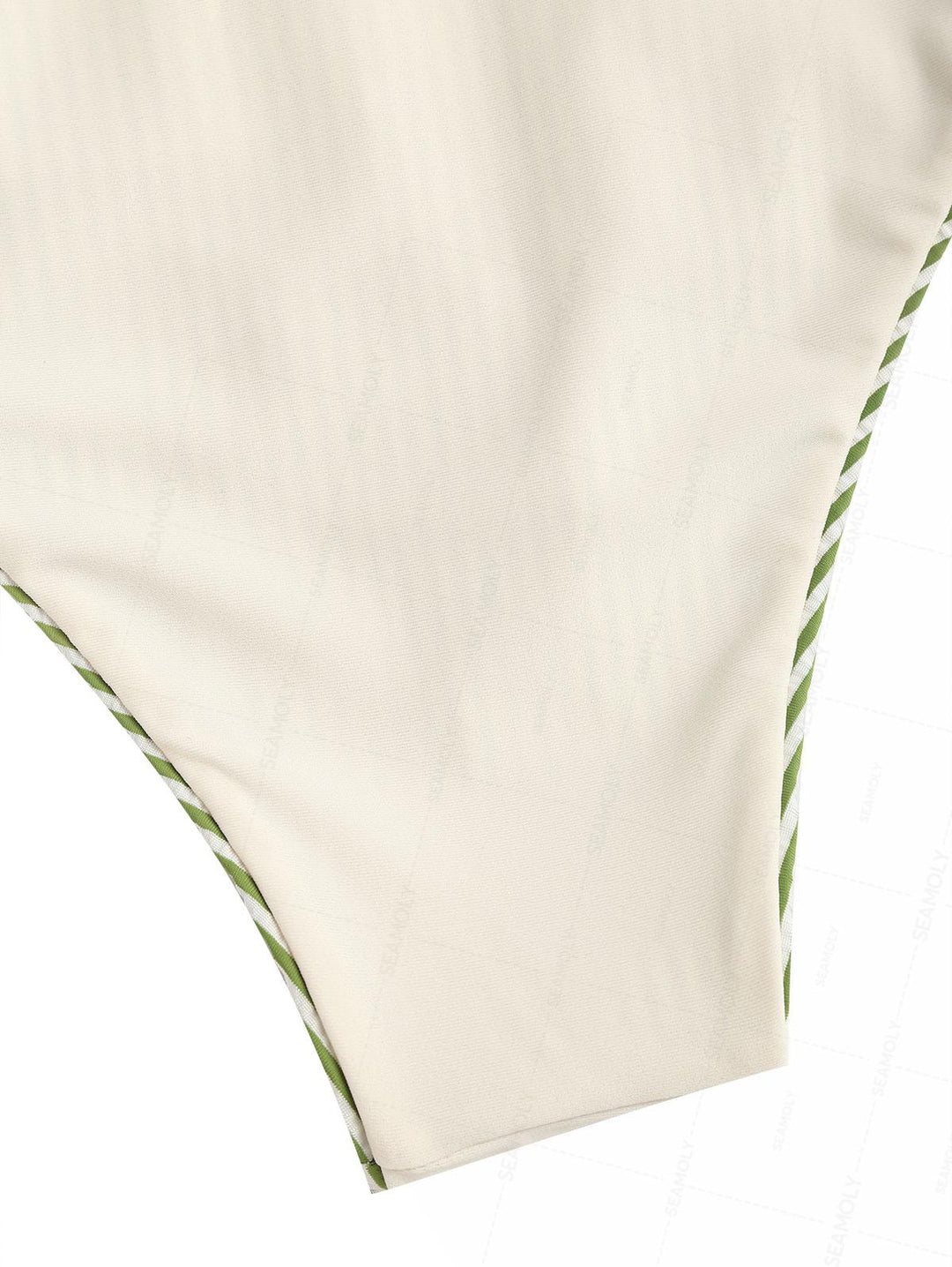 Seamolly Striped Contrast Binding Layered Ruffles Skirtini Bikini Set