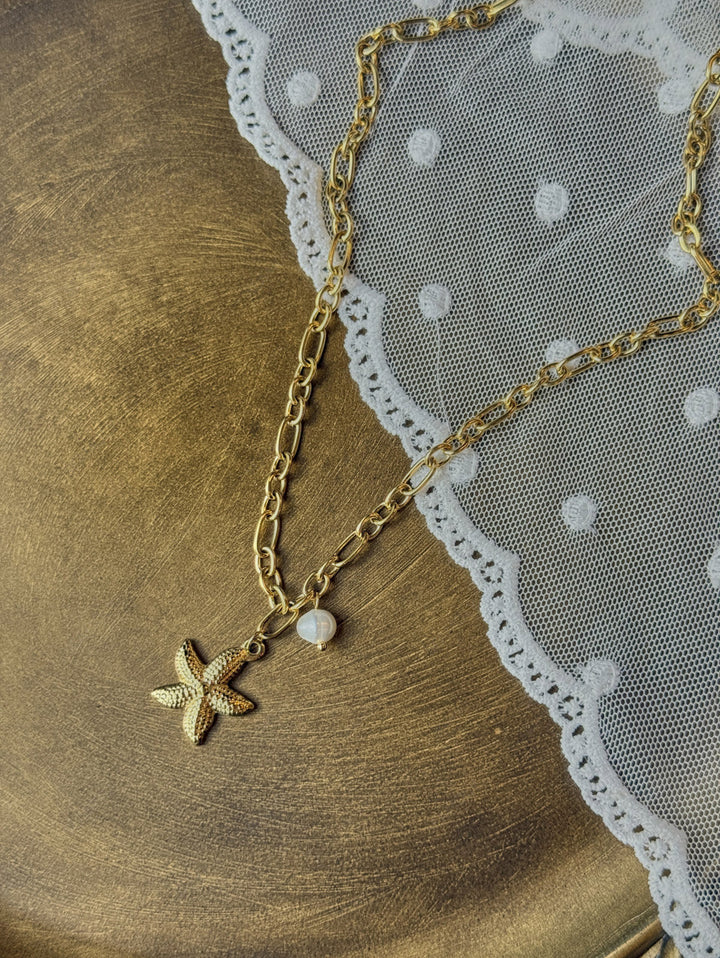Stainless Steel Faux Pearls Pendant Jewelry
