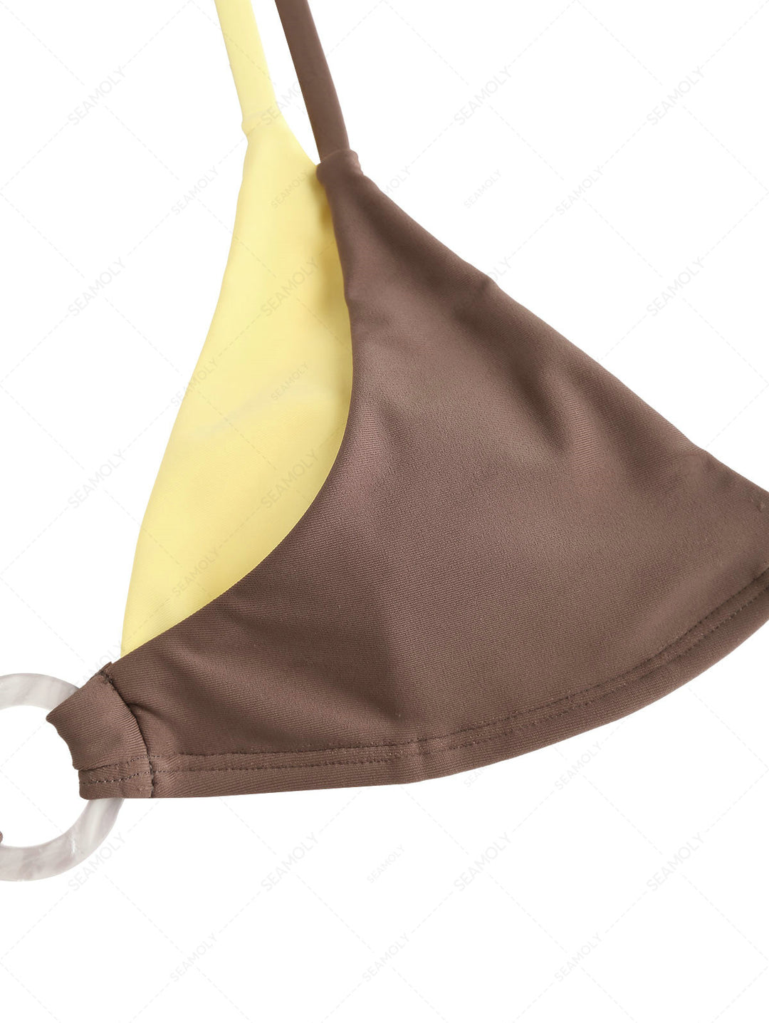 Seamolly Colorblock Two Tone O Ring Double Layer Bikini Set