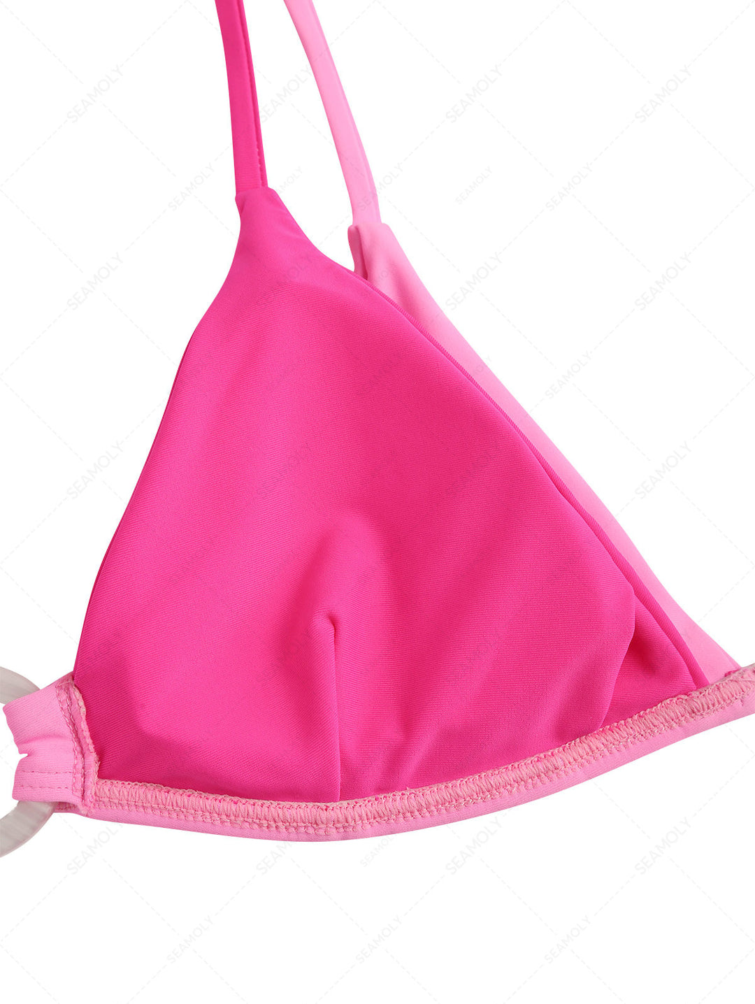 Seamolly Colorblock Two Tone O Ring Double Layer Bikini Set