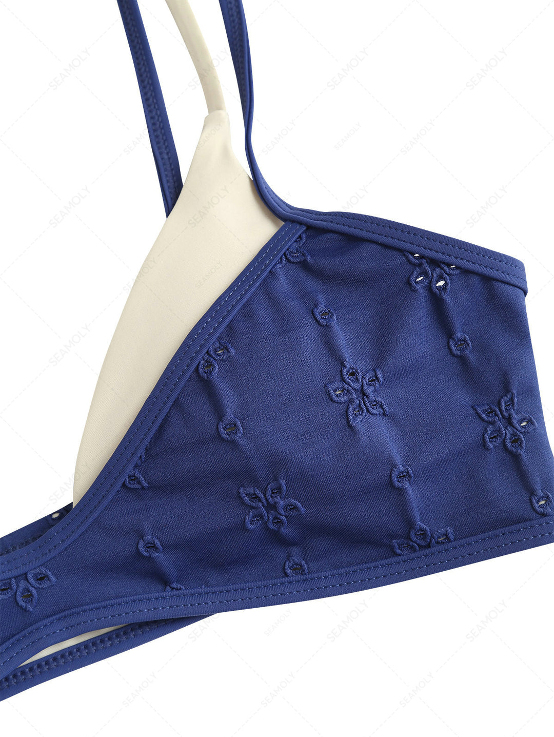 Seamolly Recycled Fabric Jacquard String Double Layer Bikini Set