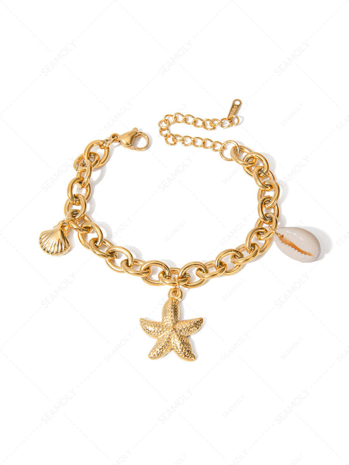 Stainless Steel Faux Pearls Pendant Jewelry