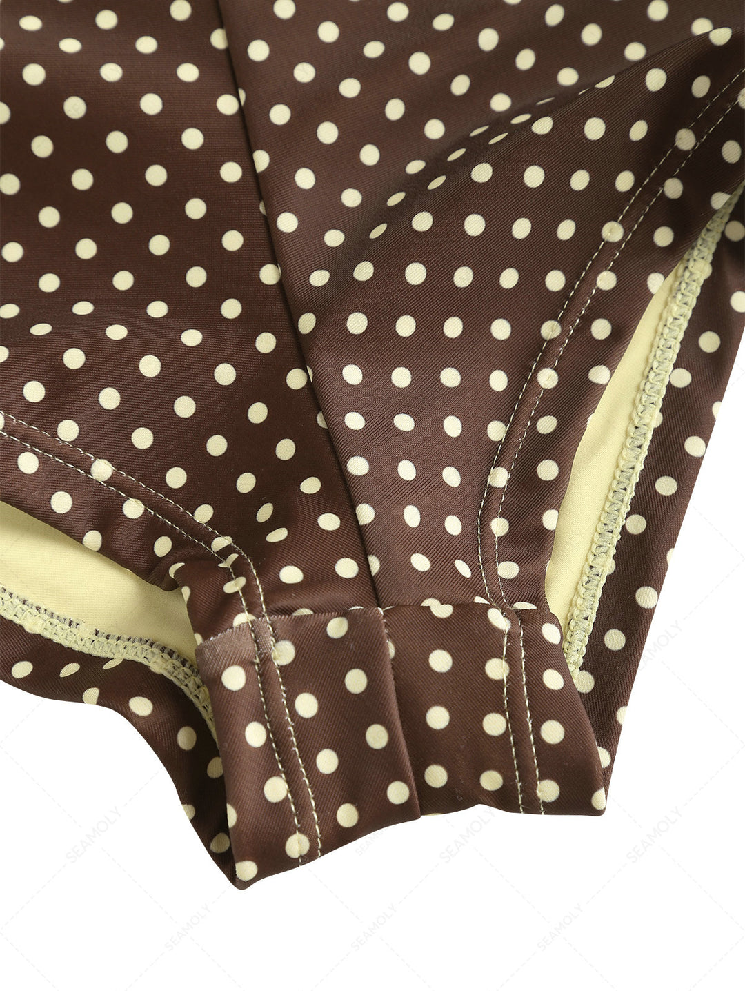 Seamolly Polka Dot Bikini Bottom Cheeky Swim Boyshorts