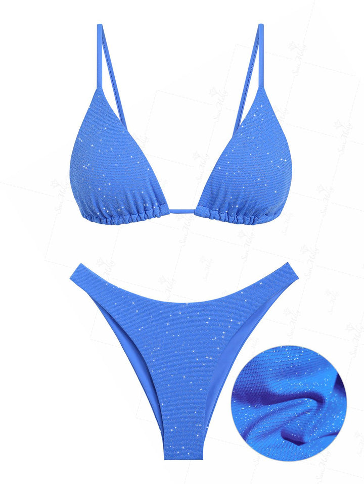 Seamolly Lurex Triangle Bikini Set