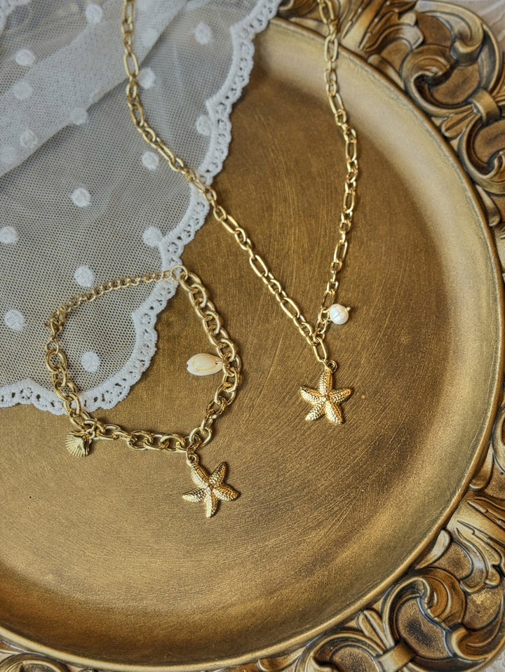 Stainless Steel Faux Pearls Pendant Jewelry