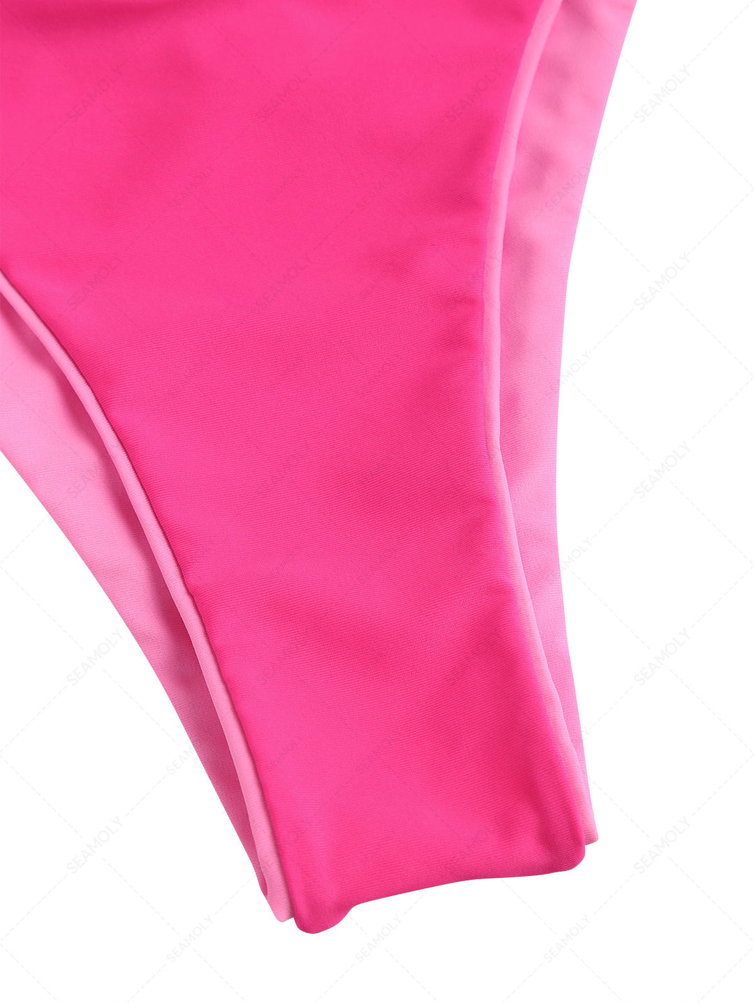 Seamolly Colorblock Two Tone O Ring Double Layer Bikini Set