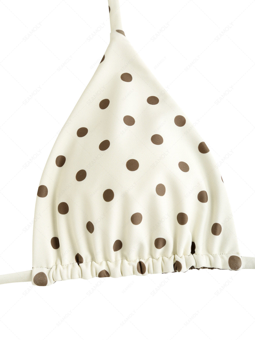 Seamolly Polka Dot Triangle Top & Double Layer Cheeky Boyshorts Reversible Bikini Set