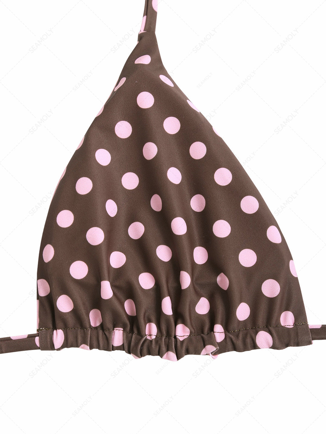 Seamolly Polka Dot Triangle Top & Double Layer Cheeky Boyshorts Reversible Bikini Set