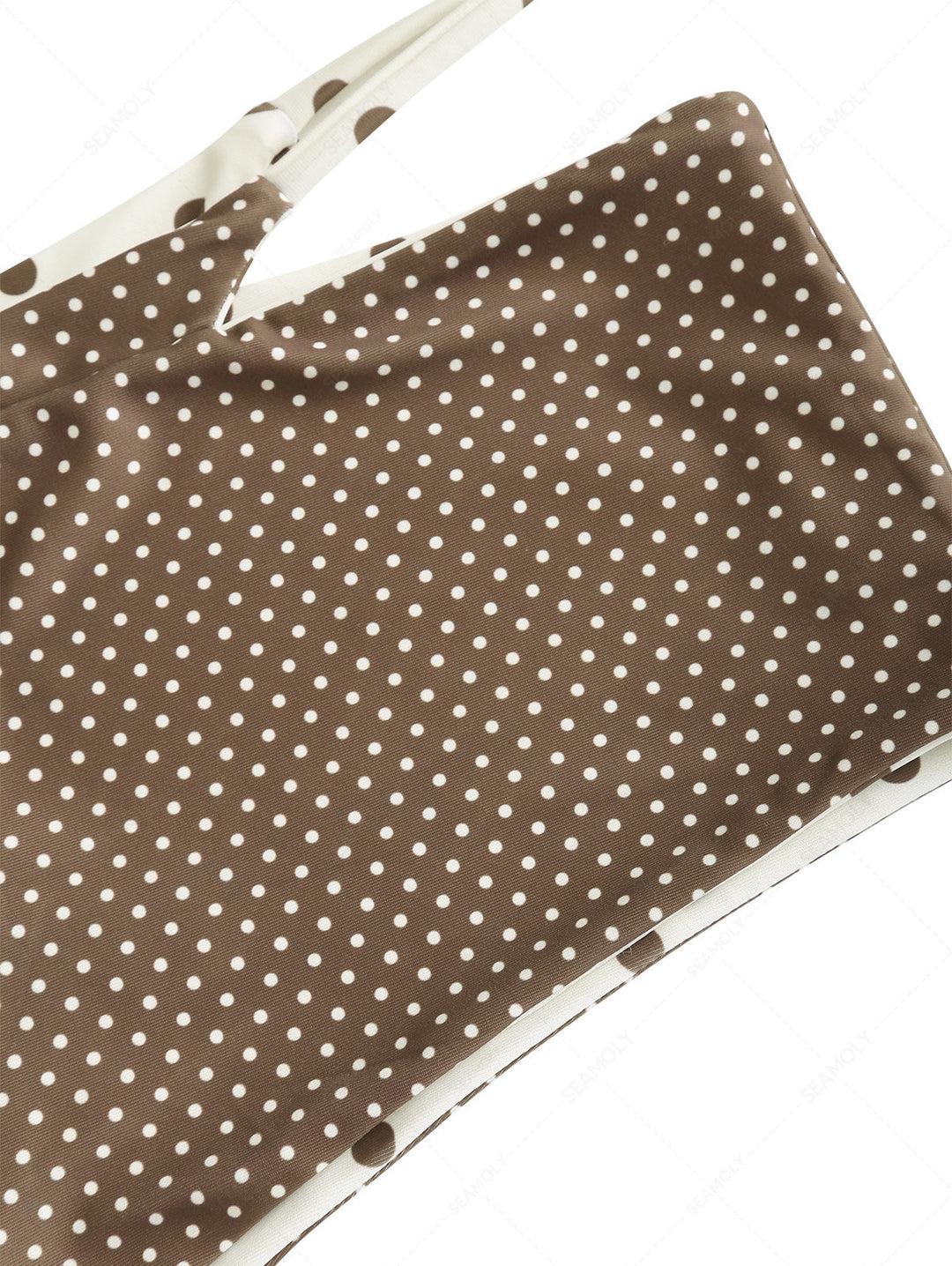 Seamolly Polka Dot Triangle Top & Double Layer Cheeky Boyshorts Reversible Bikini Set