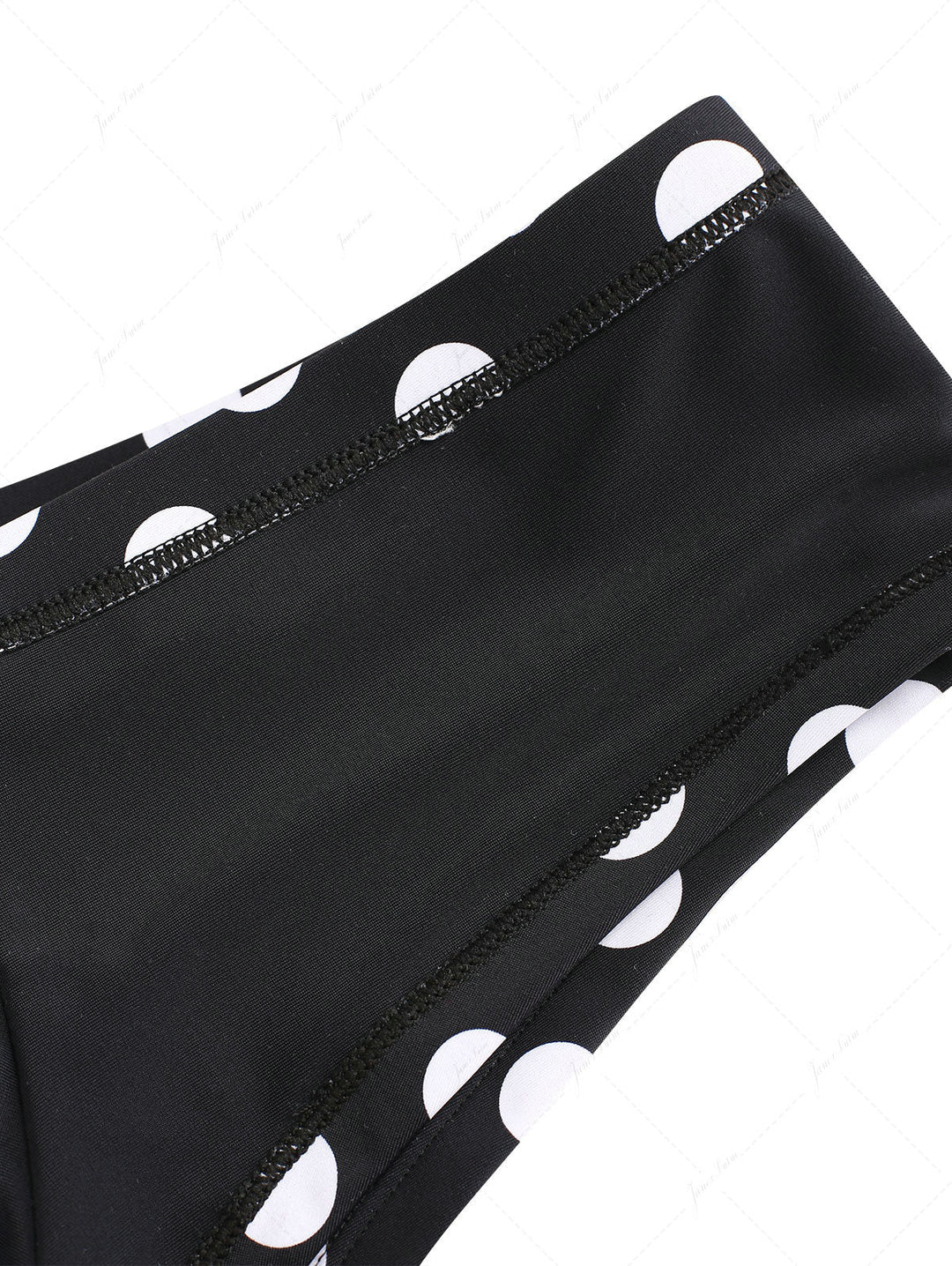 Black Polka Dot Reversible Triangle Top & Cheeky Boyshort Bikini Set