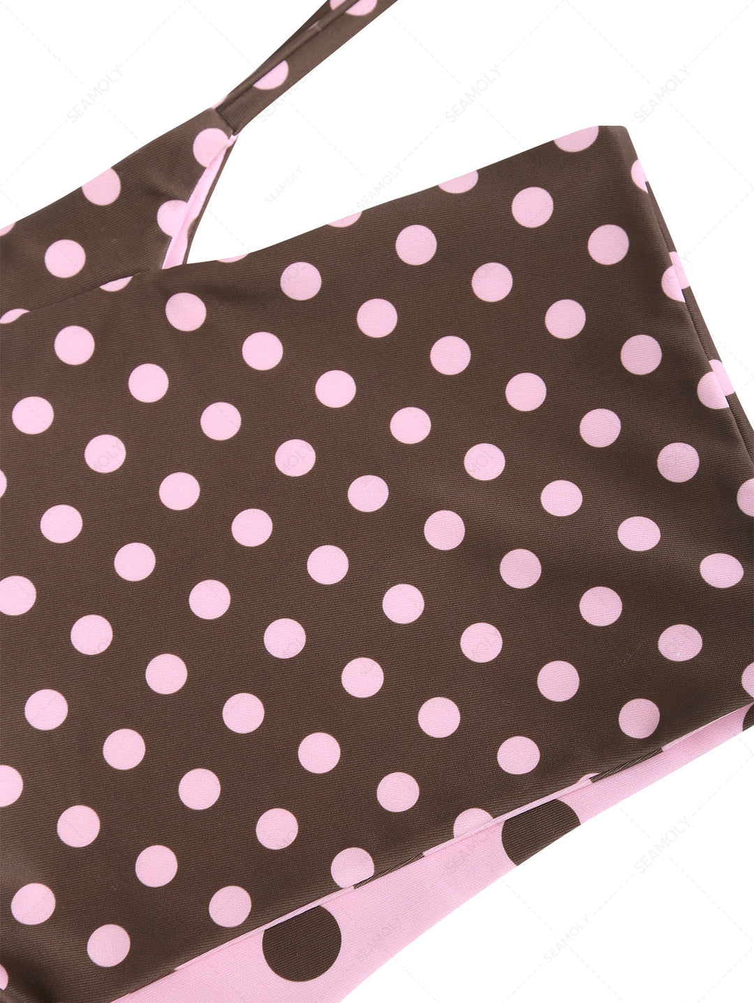 Seamolly Polka Dot Triangle Top & Double Layer Cheeky Boyshorts Reversible Bikini Set