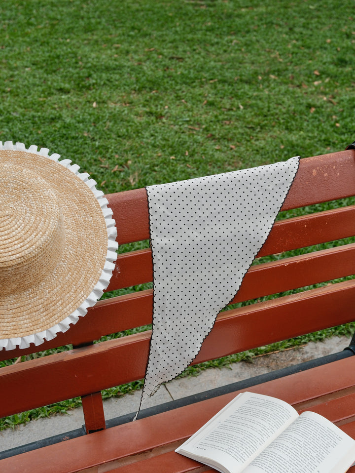Striped/Polka Dot Print Bandana Triangle Kerchief Headband Hair Scarf